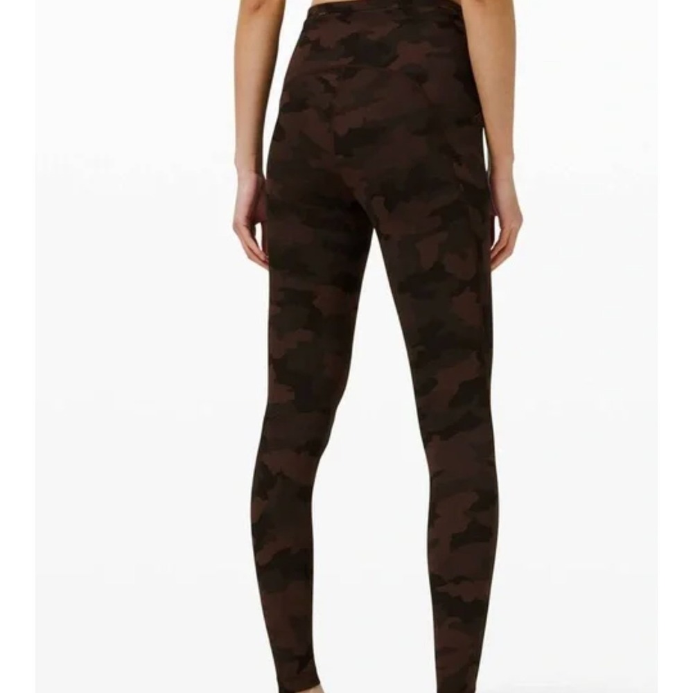 Lululemon Swift Speed Leggings 28" – Size 6 – Heritage 365 Camo Brown Earth